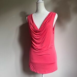 Cable & Gauge Coral‎ Ruched Women’s Sleeveless Tank Top